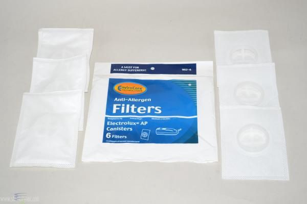Filter, 6pk, For Electrolux Aerus AP100 Canister Vacuum HEPA LE 2100, Diplomat, Ambassador, Epic 6500, EnviroCare