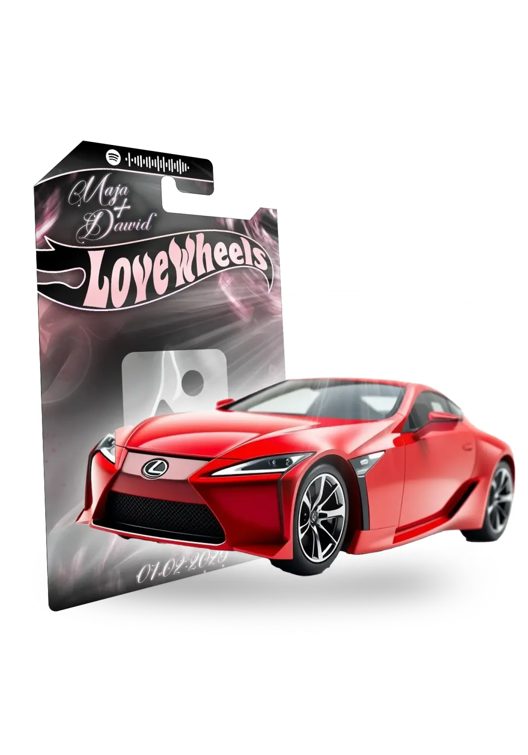 Lexus LC Okładka Rose Gold