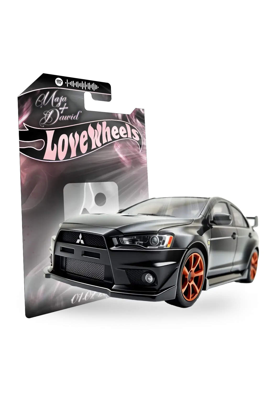 Mitsubishi Lancer EVO Okładka Rose Gold