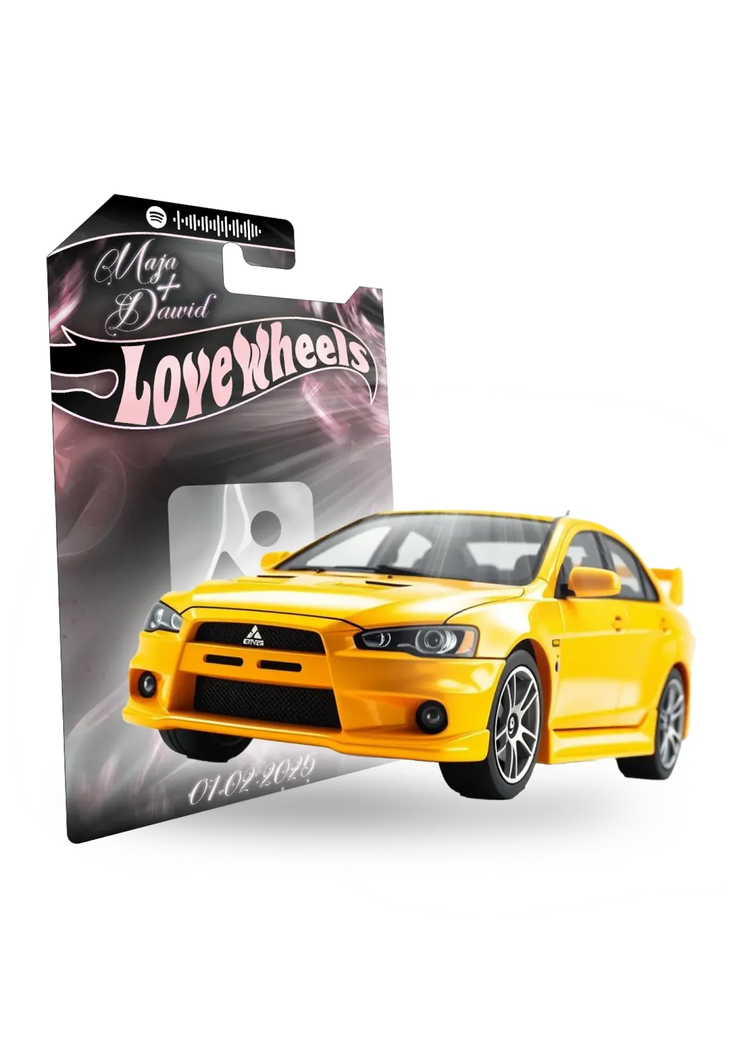 Mitsubishi EVO Lancer Okładka Rose Gold