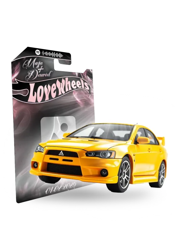 Mitsubishi EVO Lancer Okładka Rose Gold