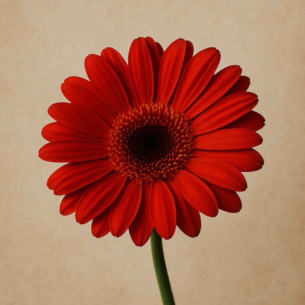 Einzelne Blume – Symbol der Erinnerung