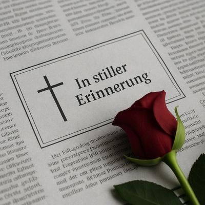 Spende für eine Zeitungsanzeige zum Gedenken