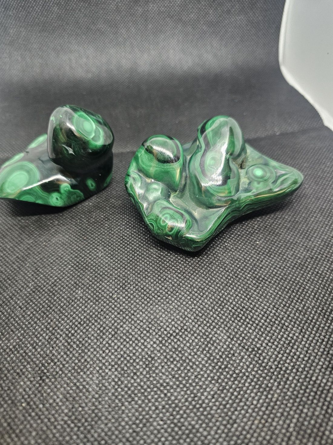 polished flower malachite