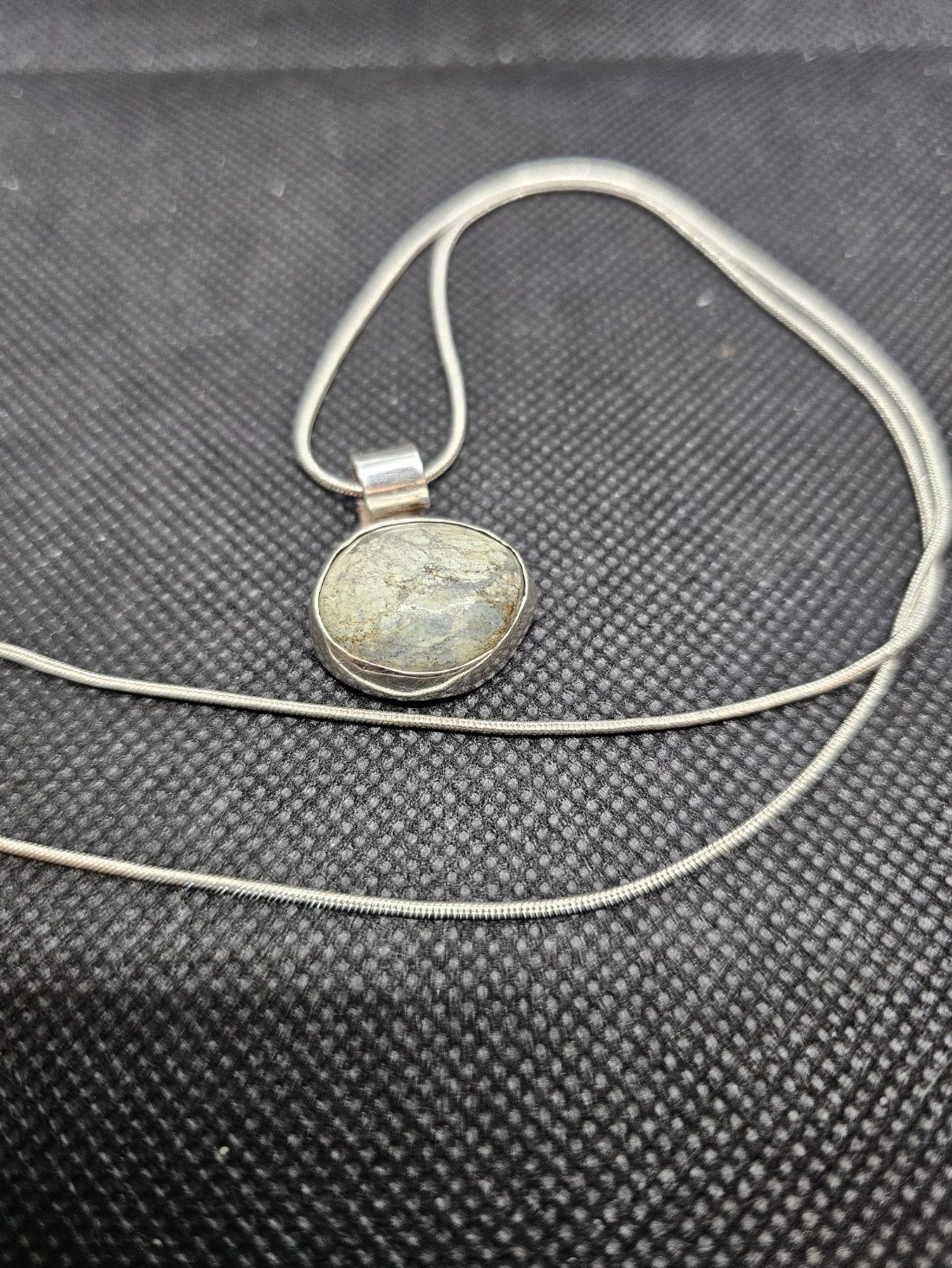spotted dick silver pendant