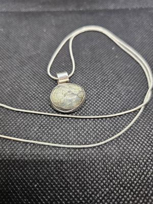 spotted dick silver pendant