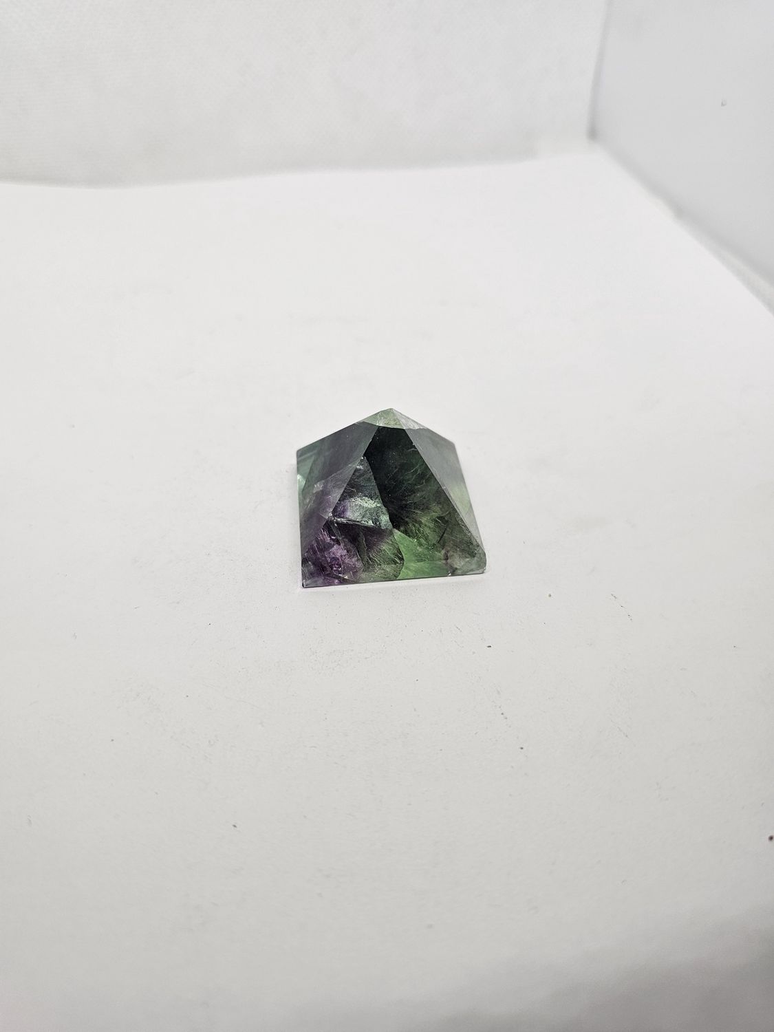 rainbow fluorite pyramid