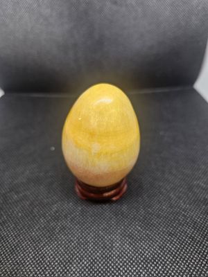 yellow calcite egg 65mm