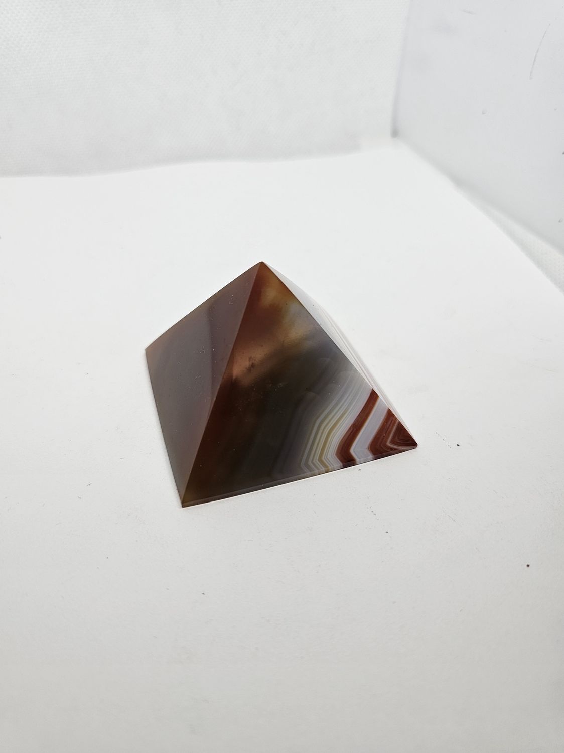 carnelian lace agate pyramid
