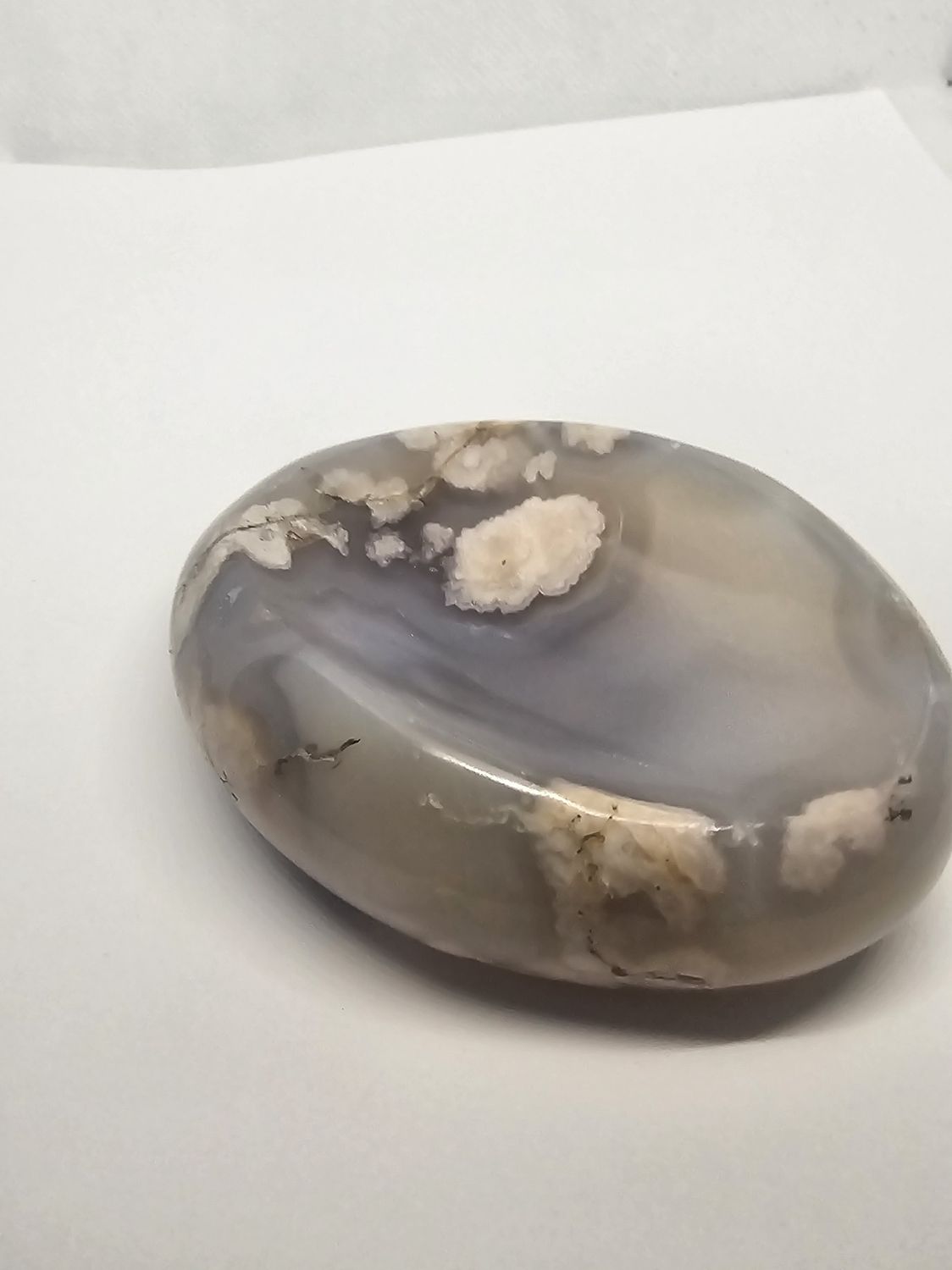 white flower agate bowl