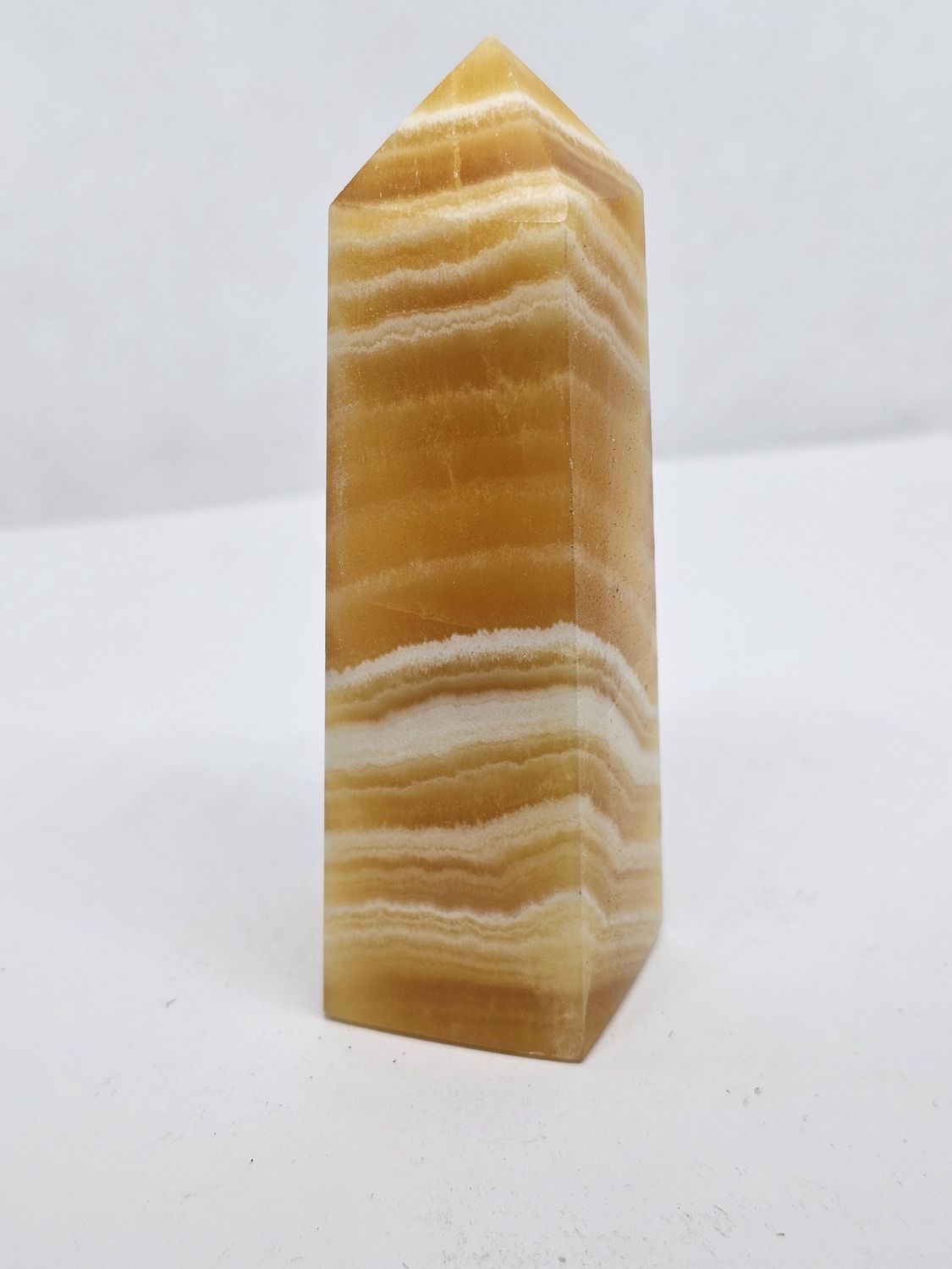 banded calcite tower