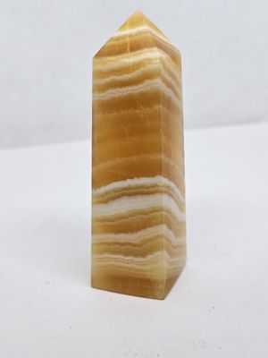 banded calcite tower