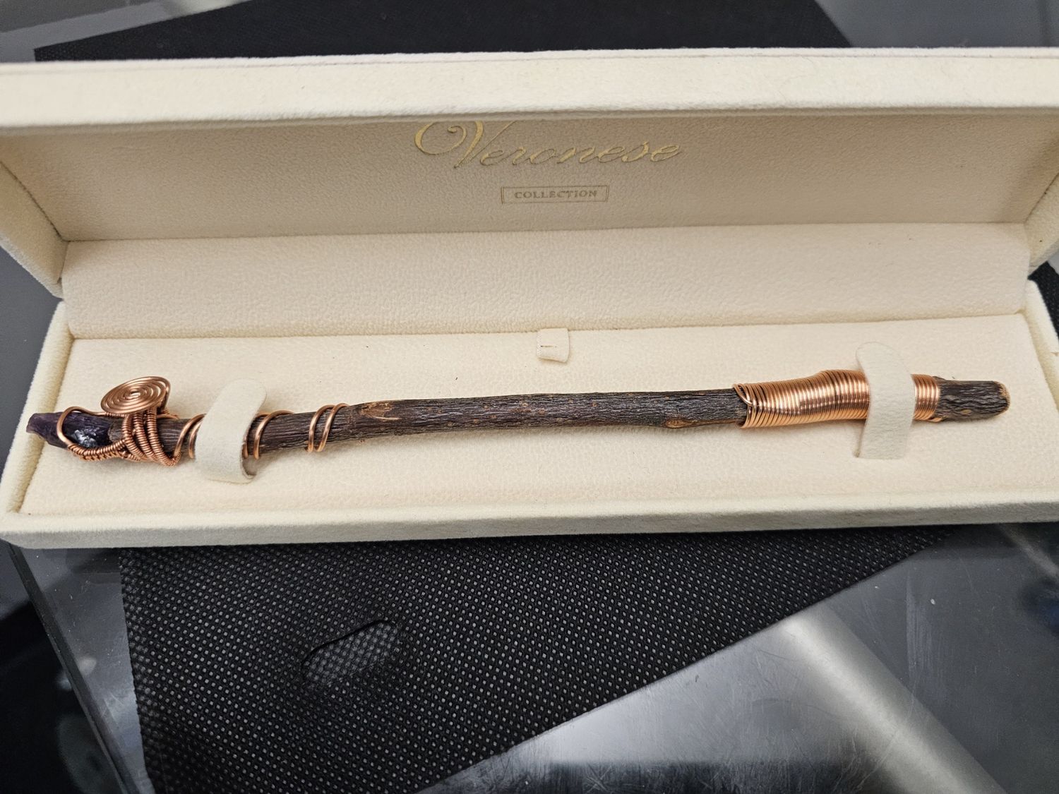 amethyst copper wand