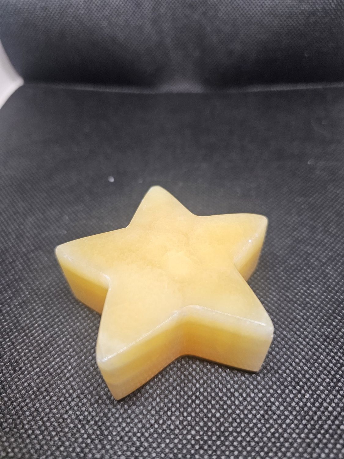 yellow calcite star 60mm
