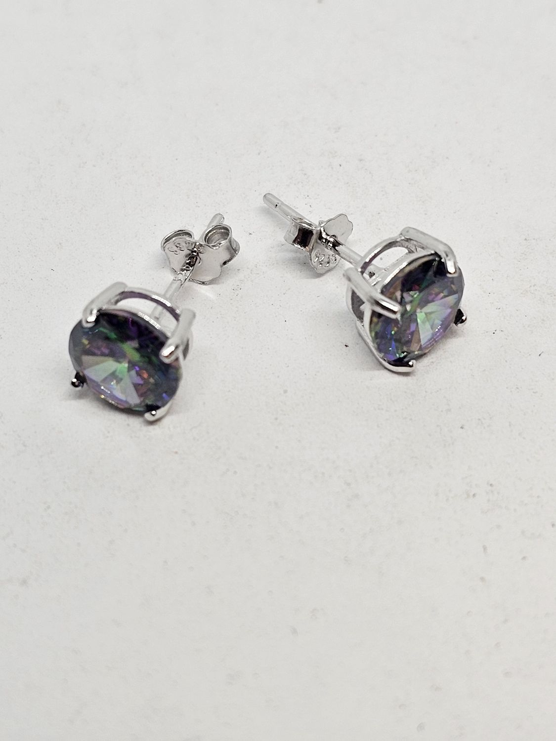 rainbow tourmaline earrings