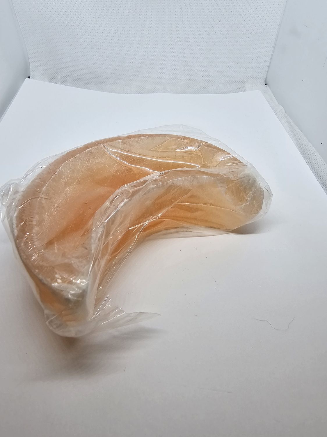 peach selenite moon bowl