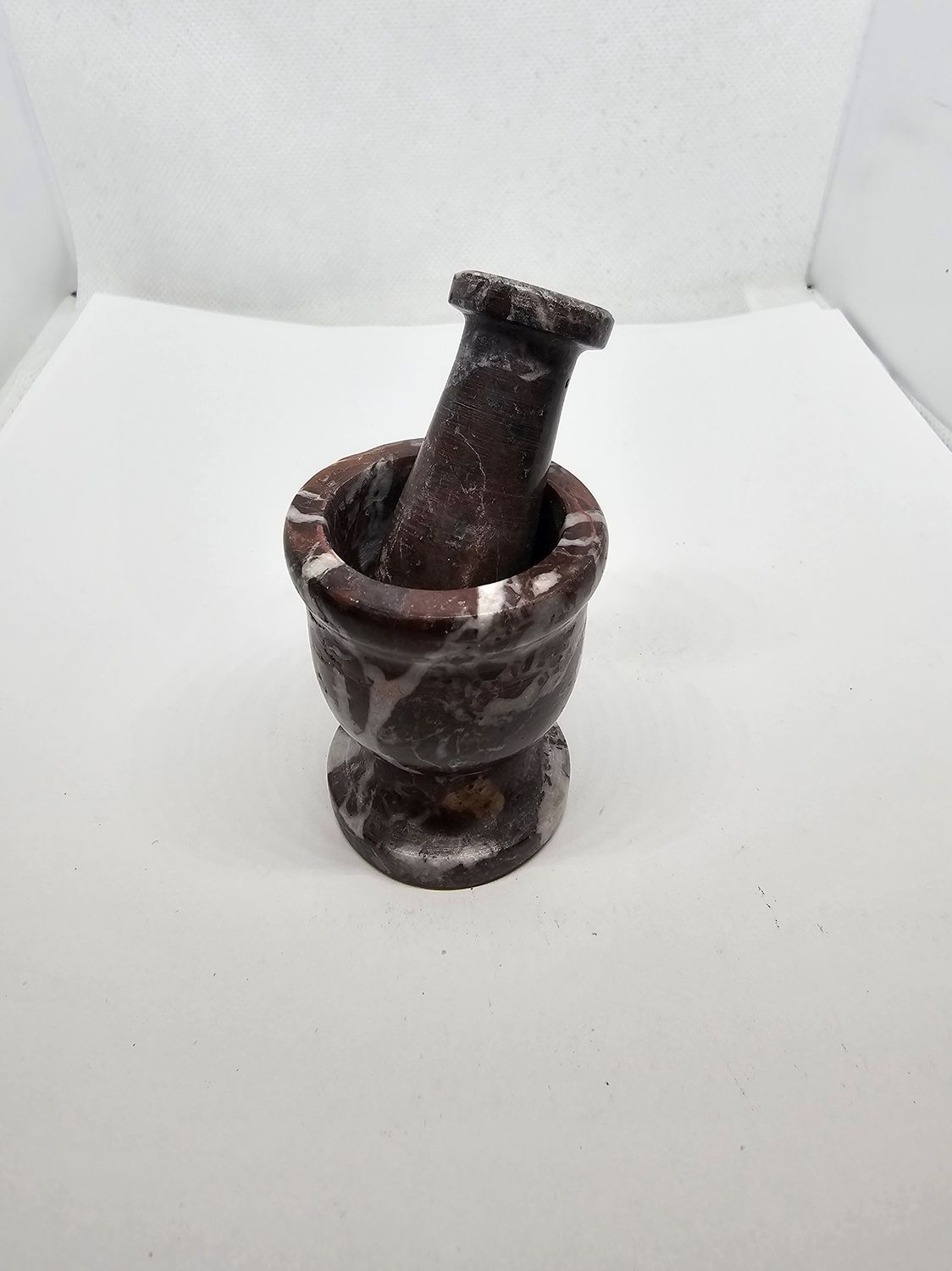 red jasper mortar and pestle