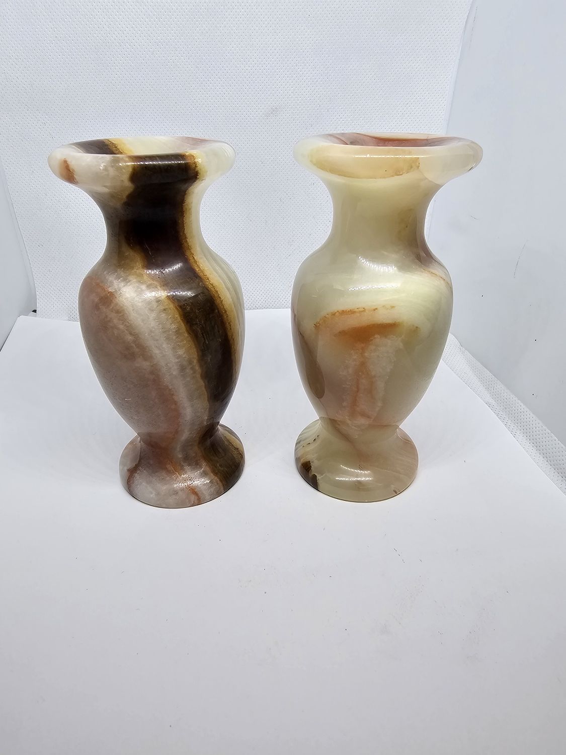 banded onyx vase