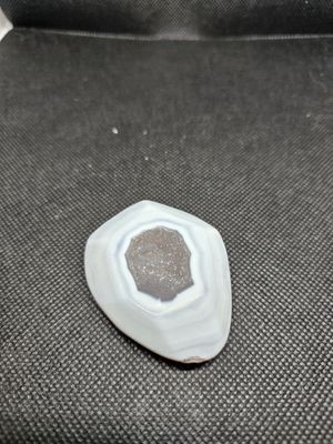 blue lace agate drusy quartz pocket with bots