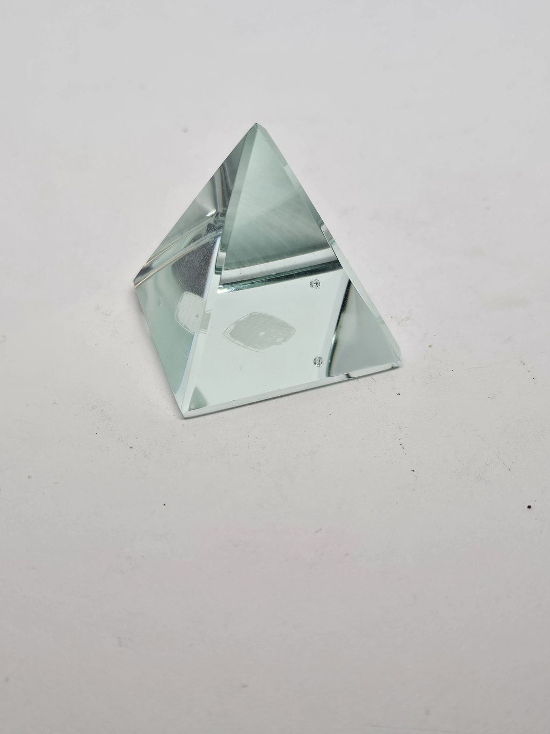 volcanic ash glass pyramid