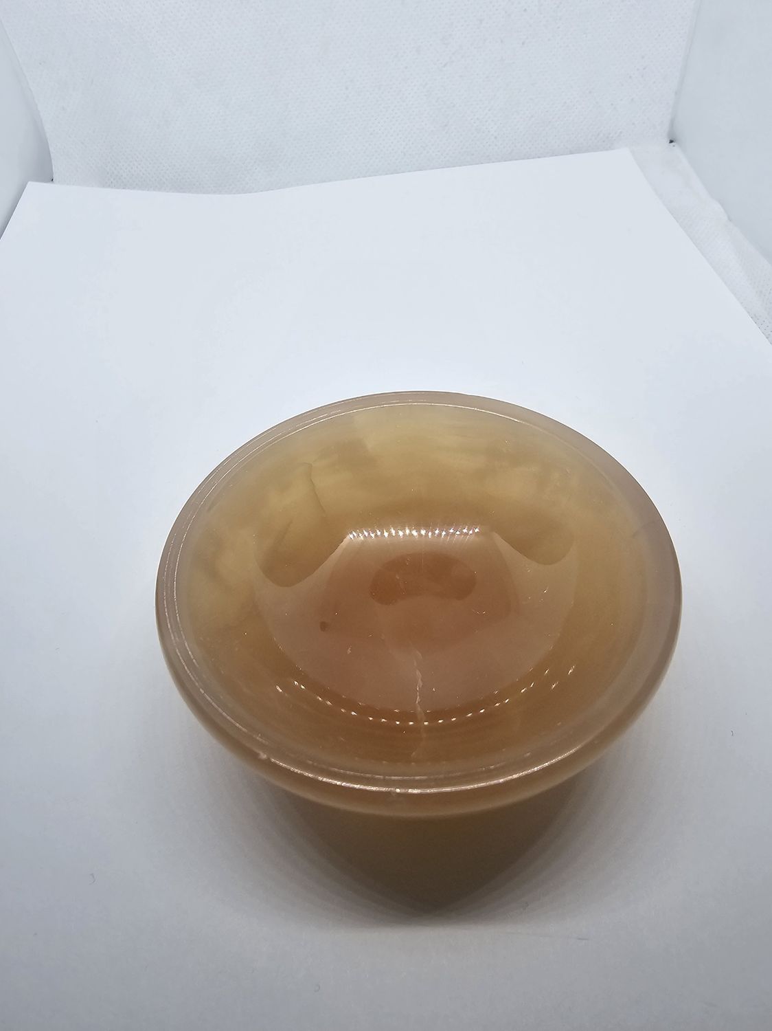 pink calcite bowl