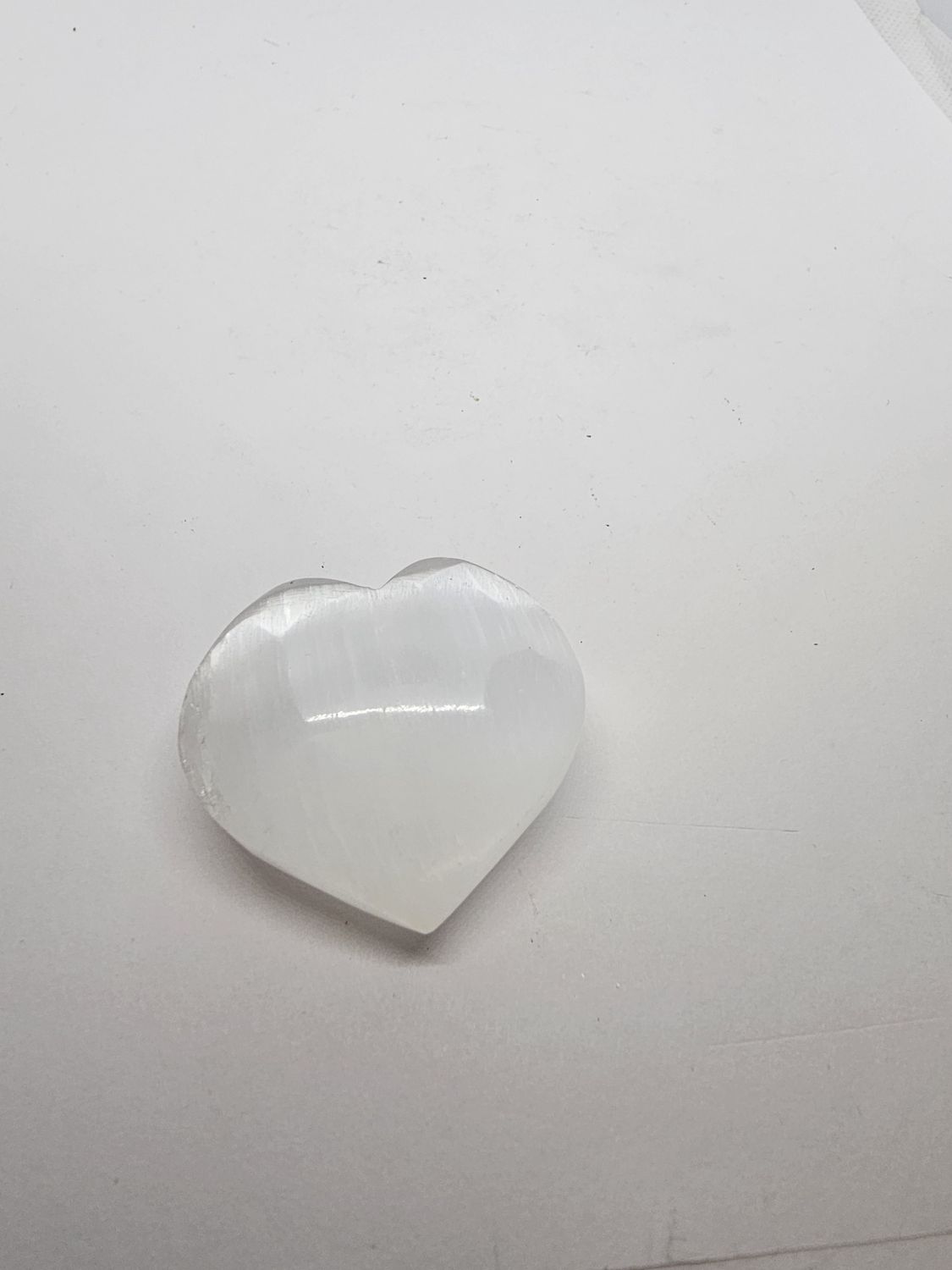 selenite heart 40mm