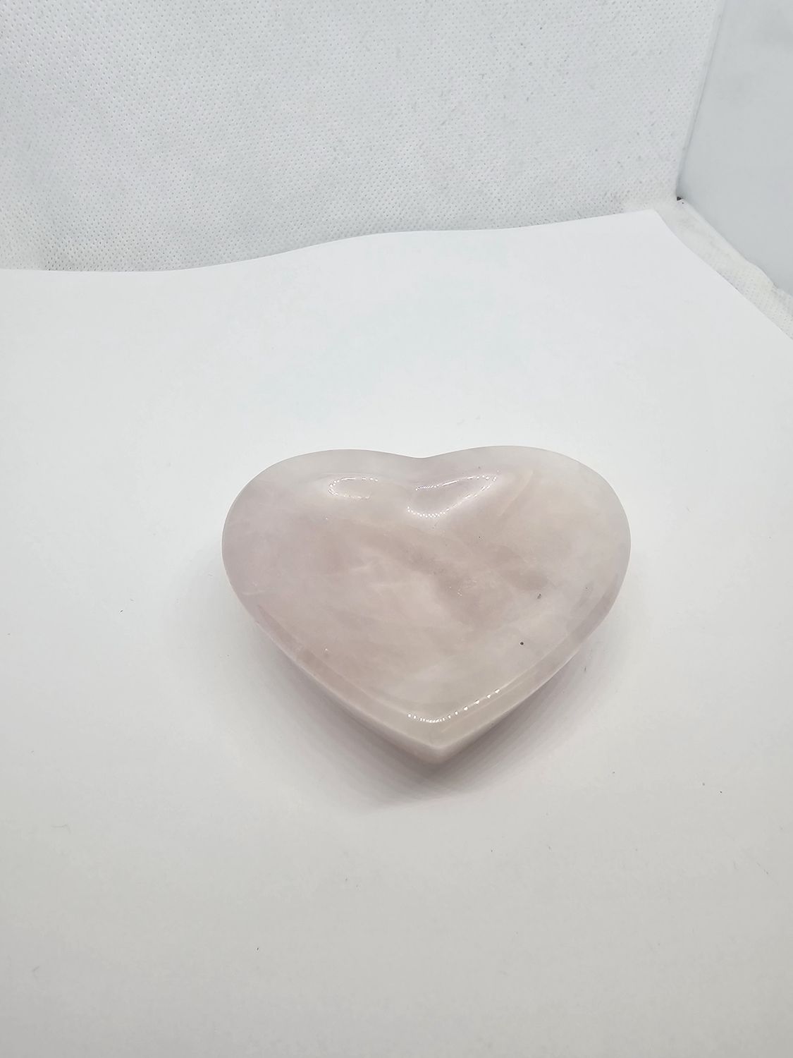 pink quartz heart bowl