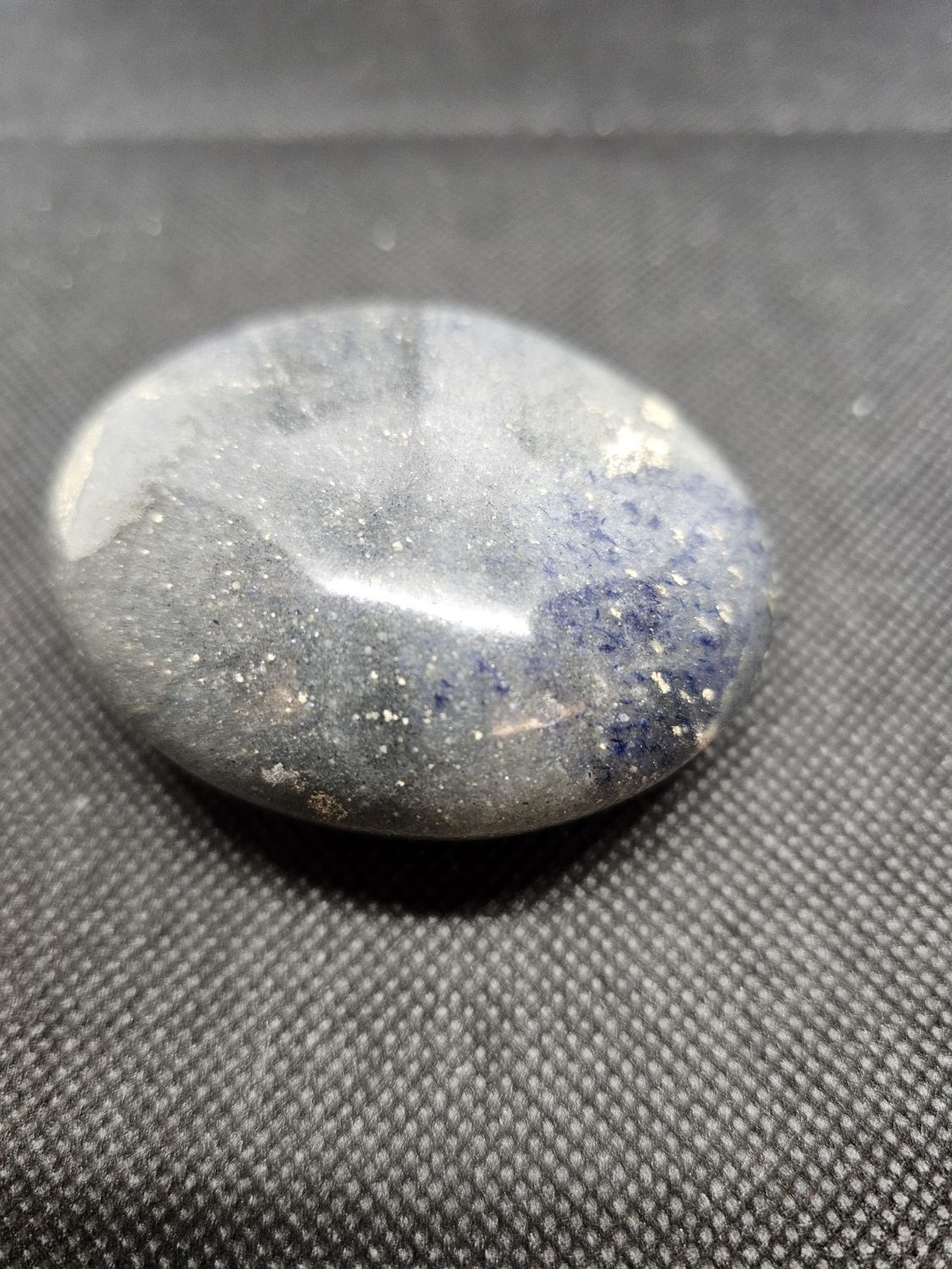 blue quarts free form palm