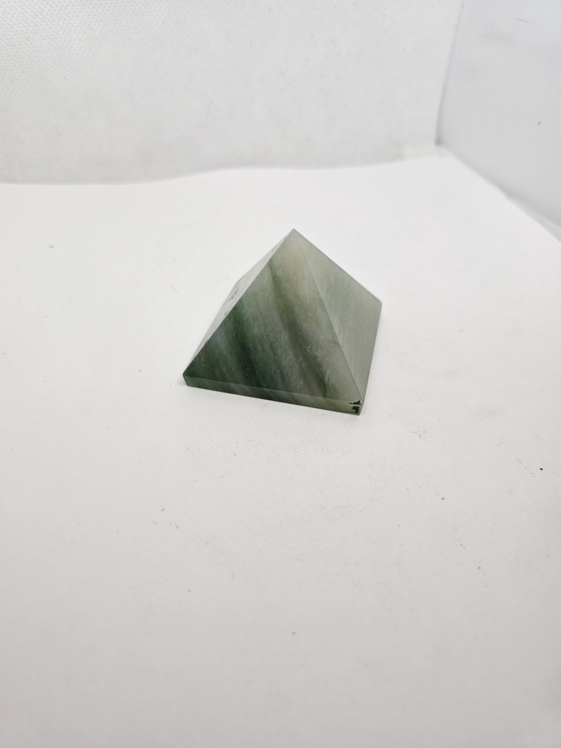 green fluorite pyramid