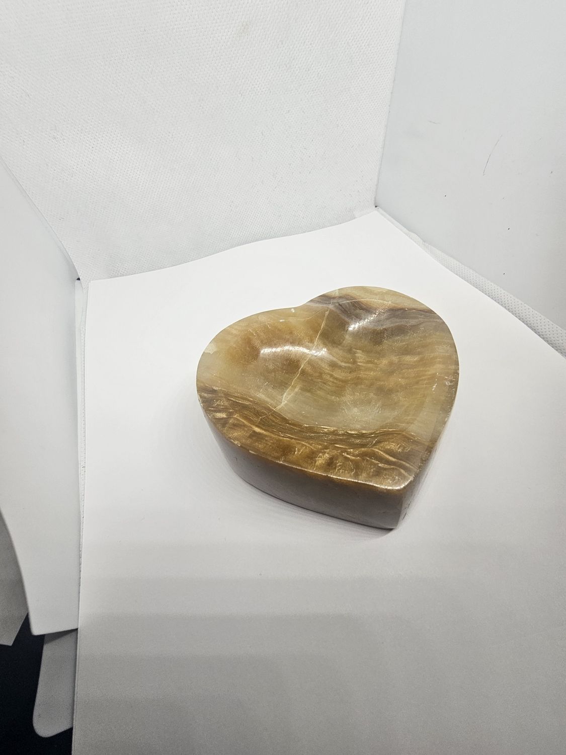 chocolate banded calcite bowl