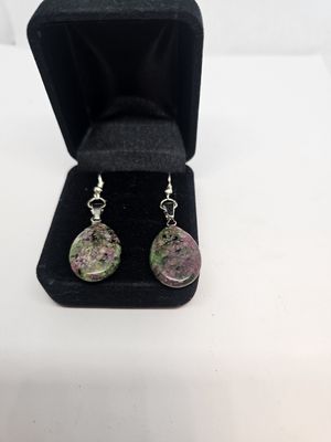 ruby zoisite earrings