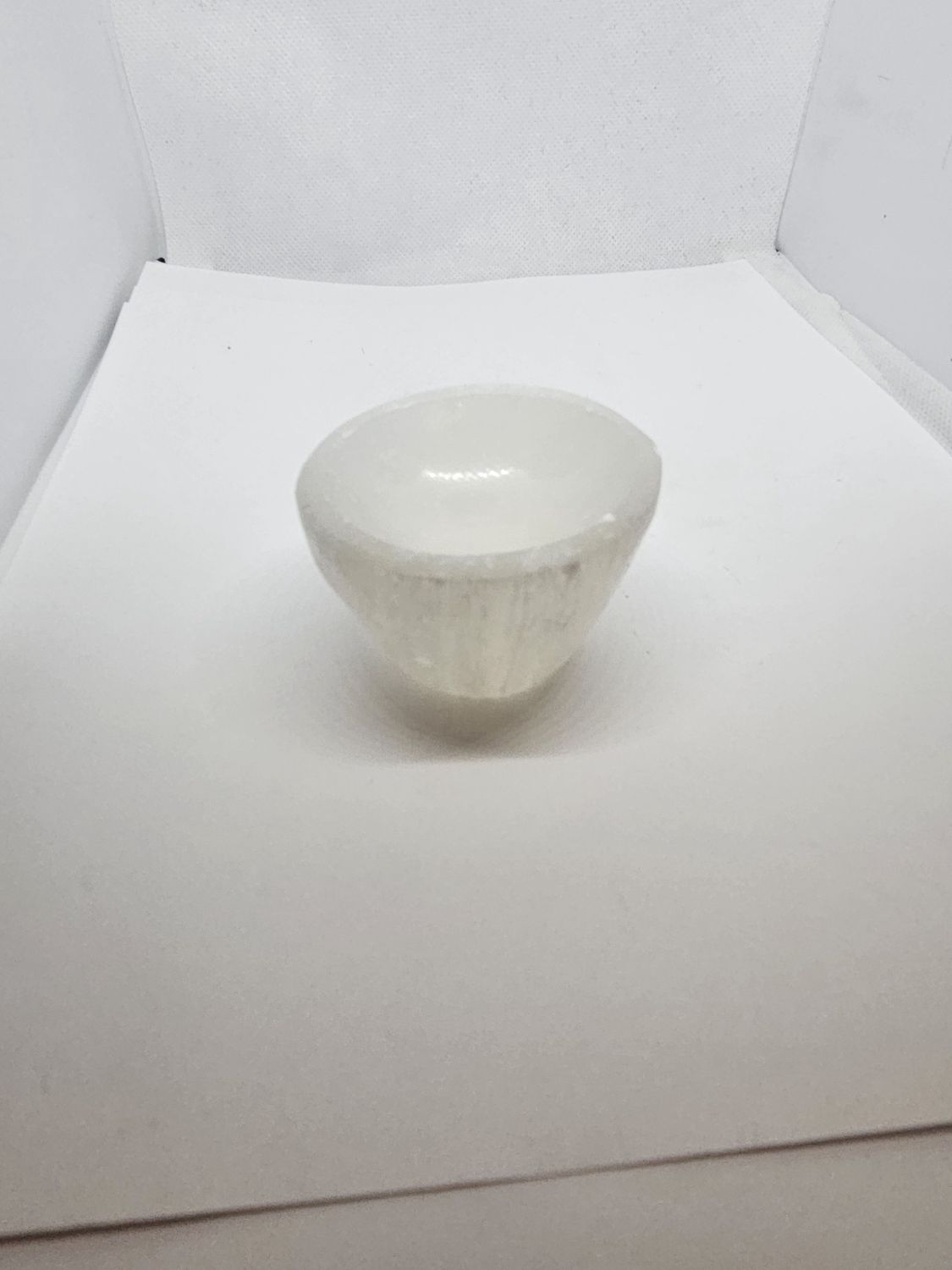 selenite bowl polished
