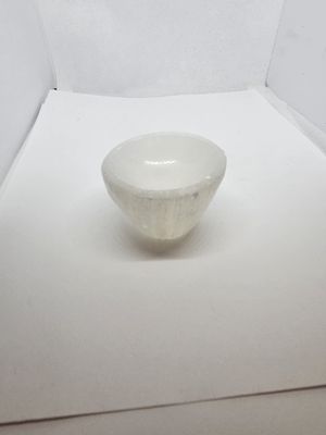 selenite bowl polished