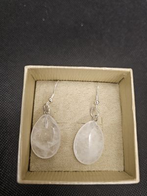 quartz earrings