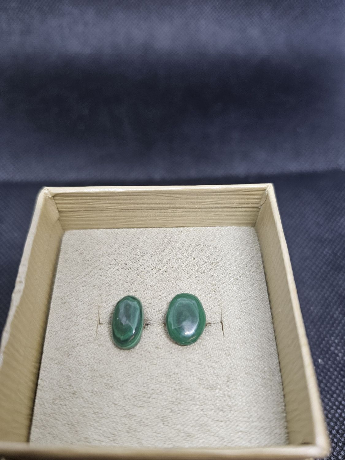 malachite earrings