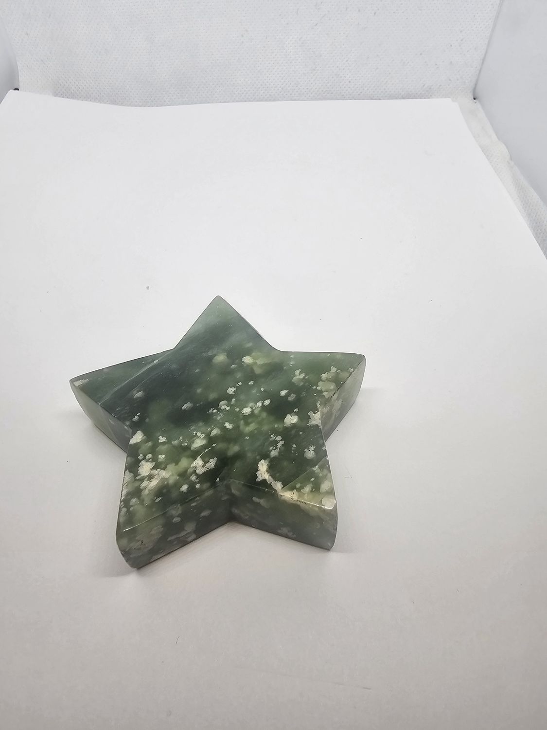 green moss agate star