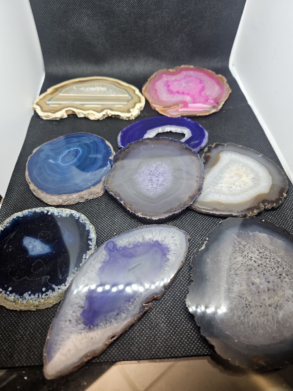 90mm agate slices