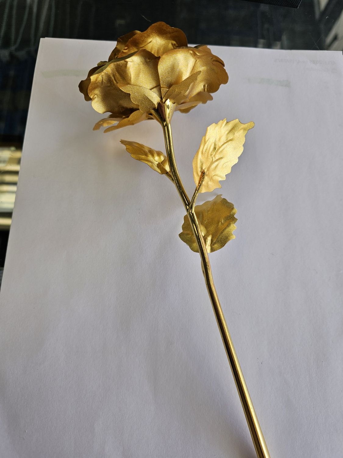 24ct gold dipped rose