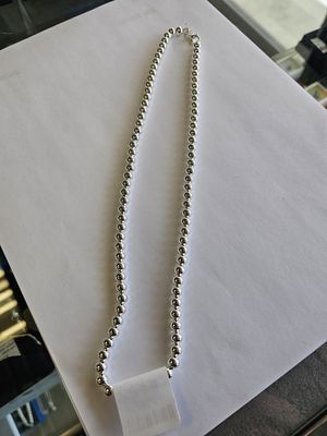 925 silver bead necklace