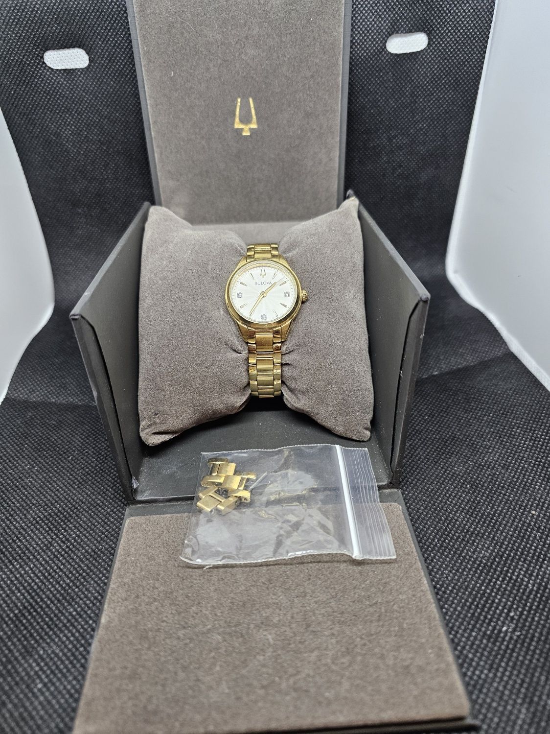 Bulova Gold tone Diamond Watch