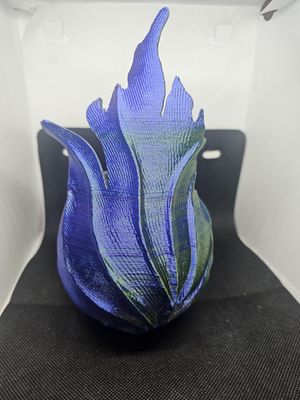 3D fire vase
