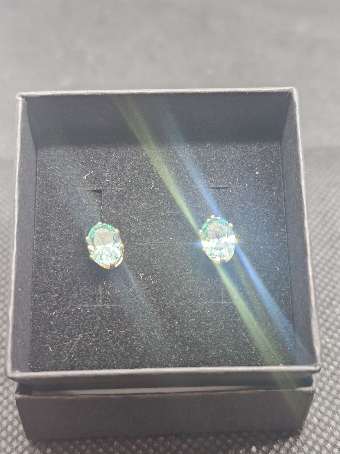 natural green sapphire earrings