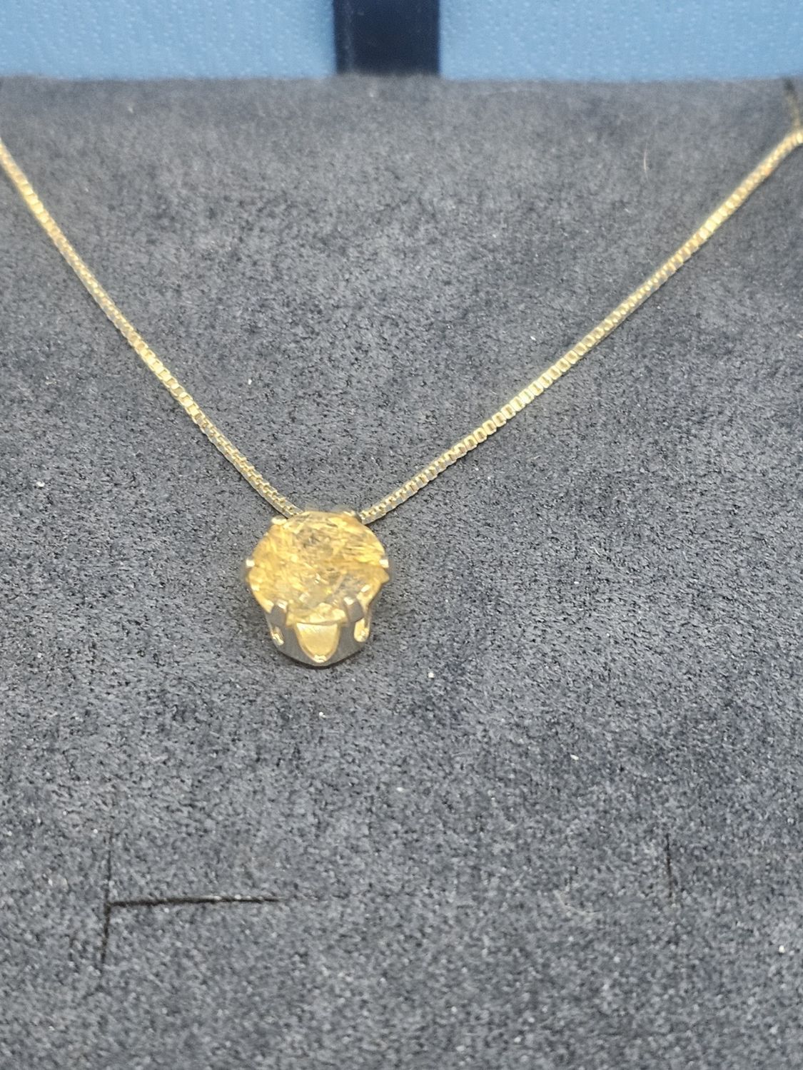 rutile fancy cut necklace