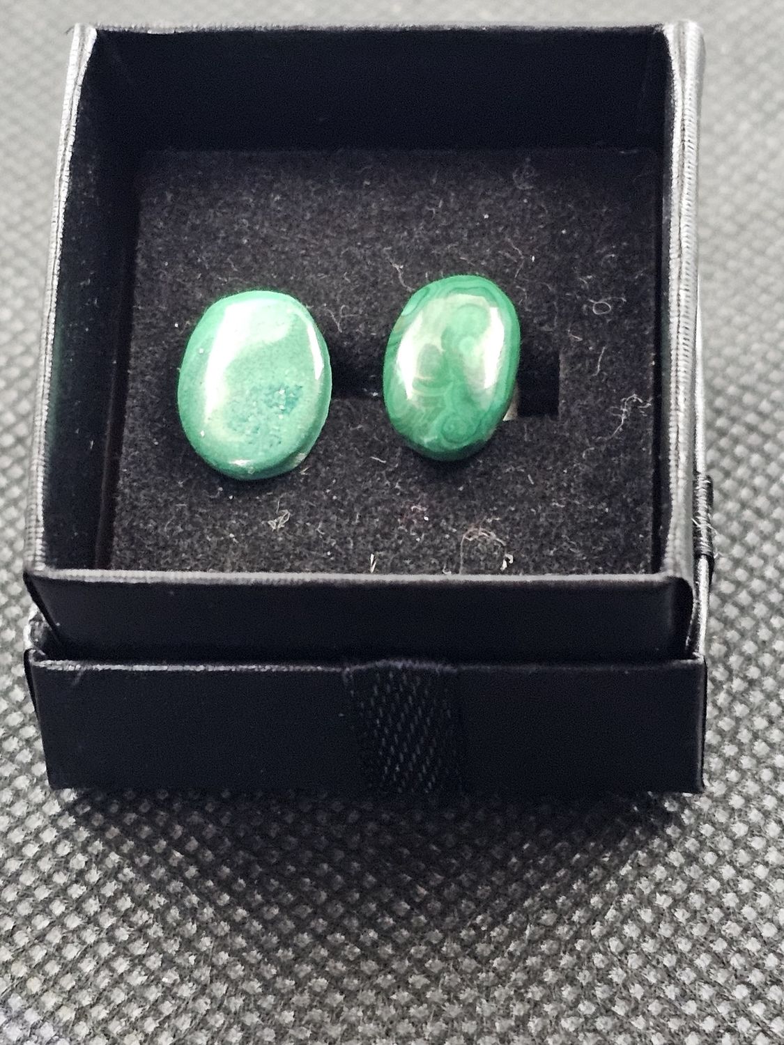 malachite earrings