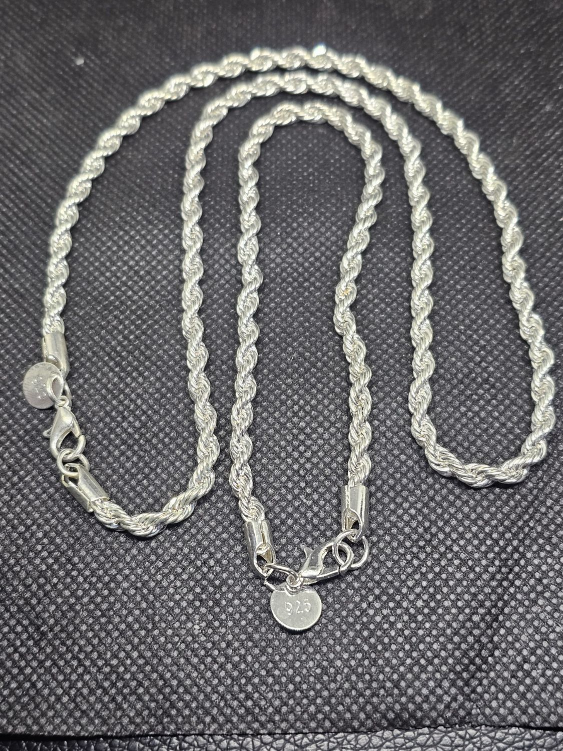 925 silver necklace and bracelet pair