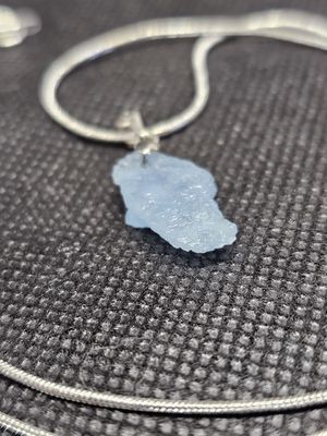 small blue aqua necklace
