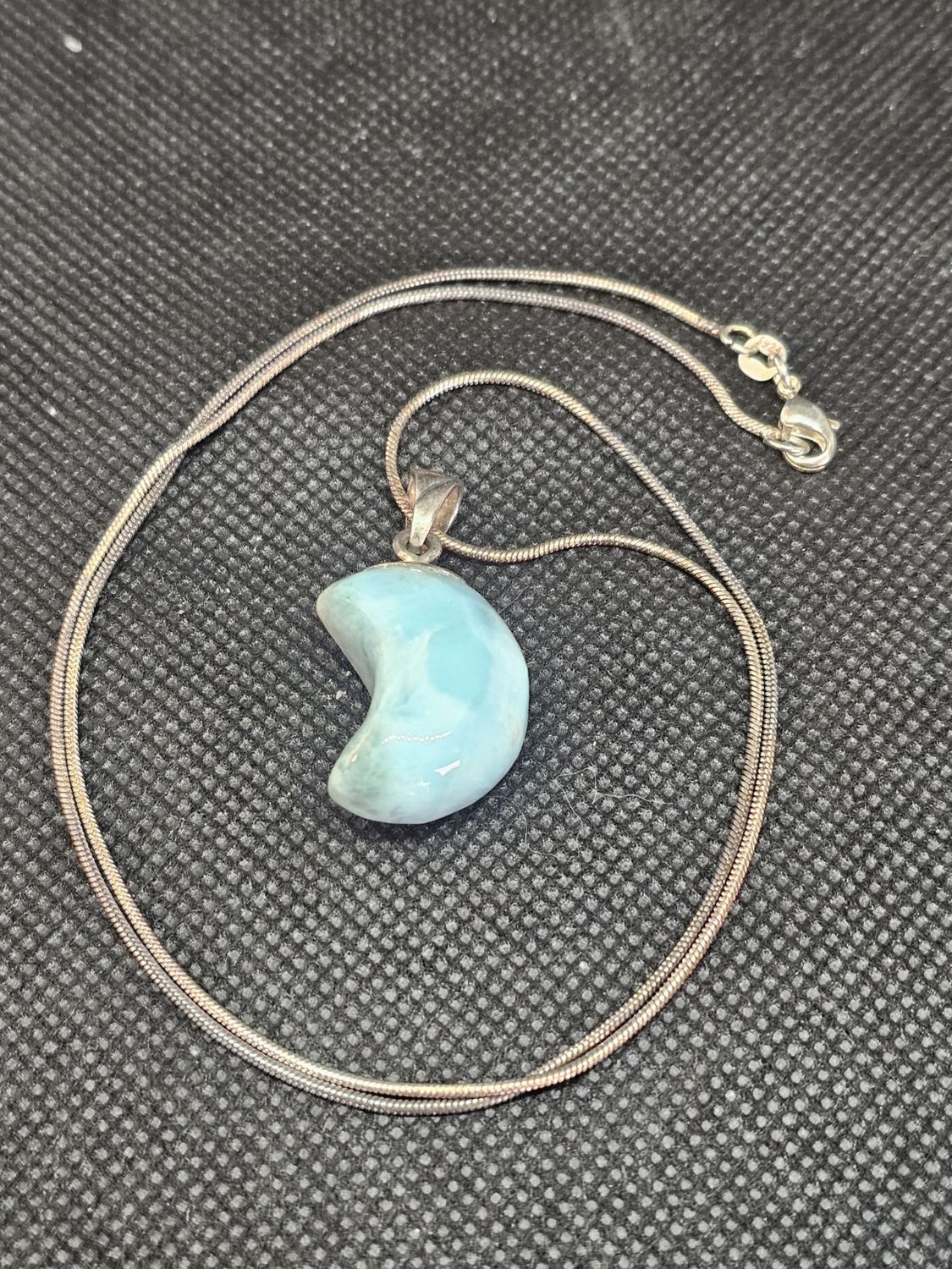 larimar blue moon necklace