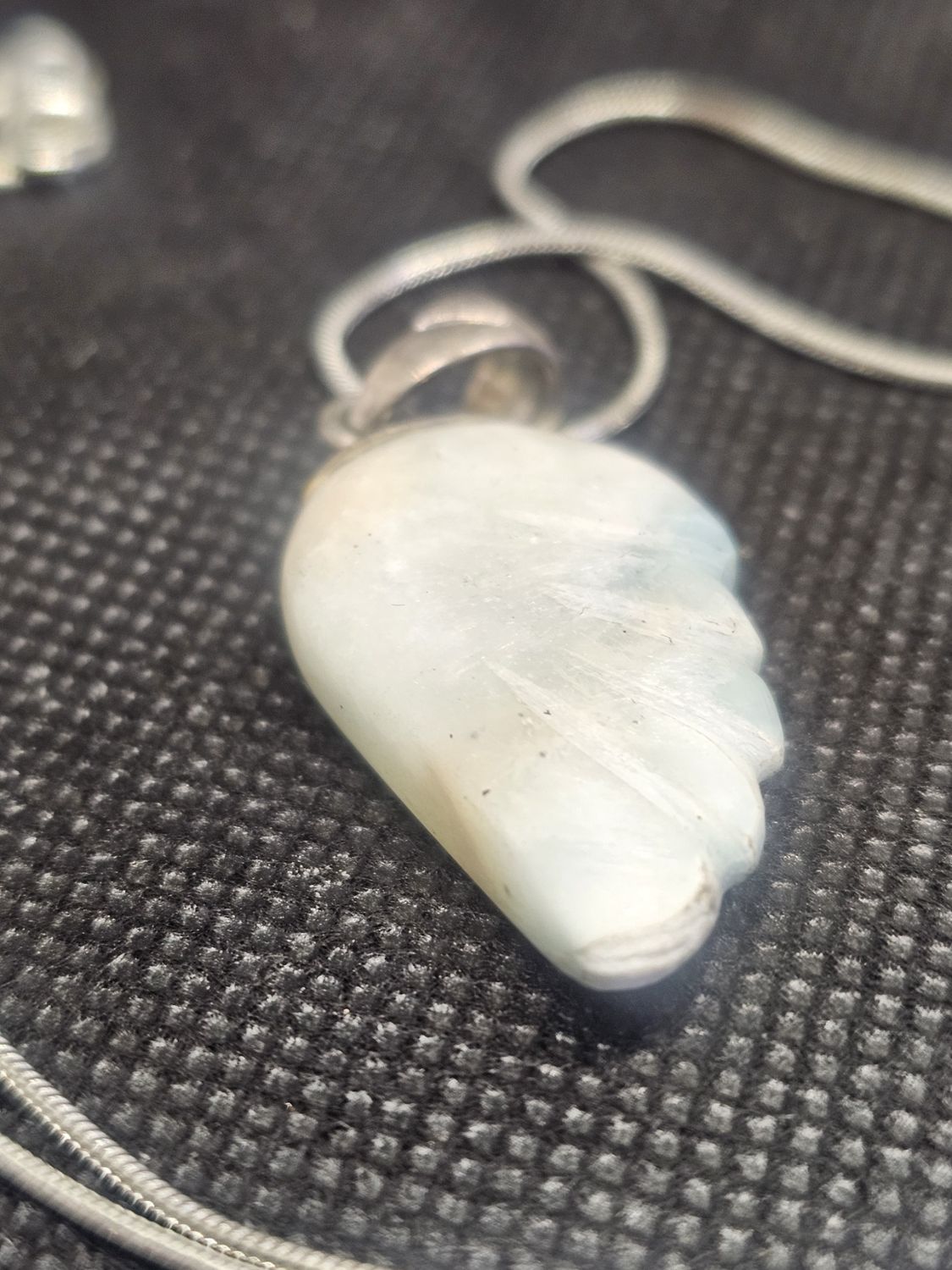 larimar blue wing necklace