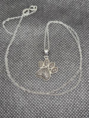 paw print necklace