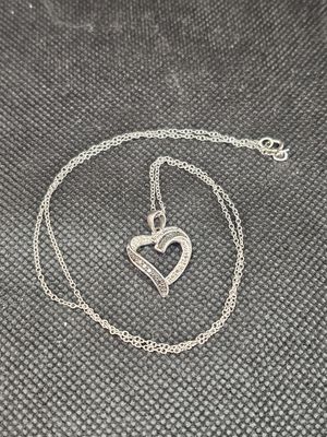 black and white 925 twist heart